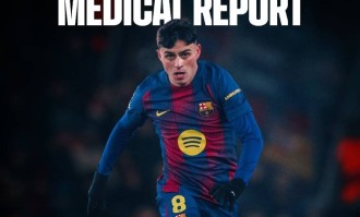 欧冠无缘直通16强，中场第一大腿又伤了，巴萨官宣佩德里伤缺1个月