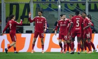 高清：欧冠利物浦1-0国米 索博点射绝杀