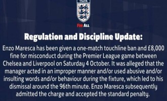 切尔西遭禁赛+罚款重创，马雷斯卡认错承担责任